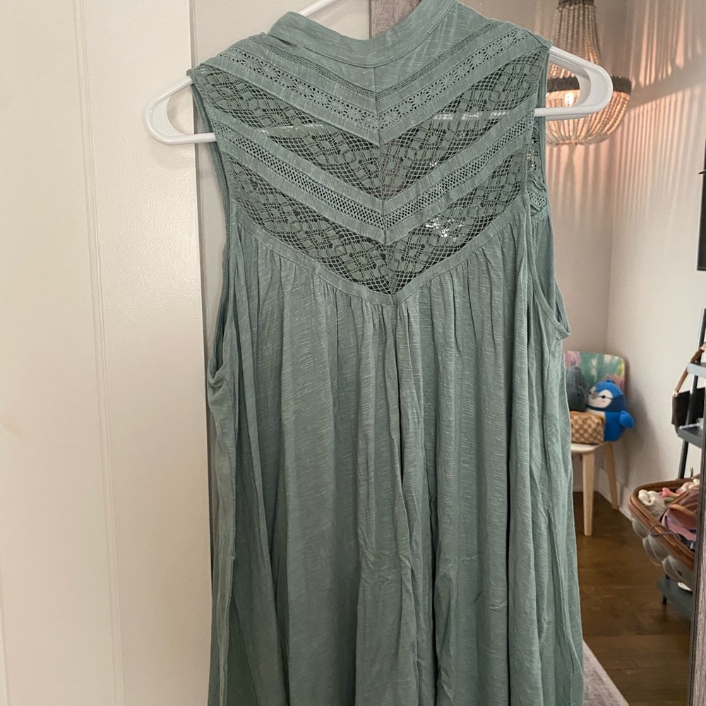Turquoise Anthropologie Blouse